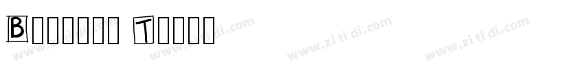 Bodnoff T字体转换